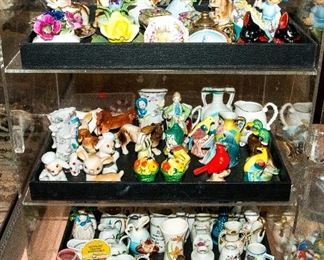 TRAYS full of 1950s Japan Ceramic Figurines