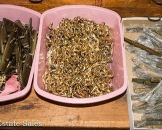 500+ Cabinet Knobs - Brass and Silvertone