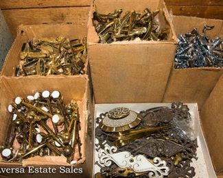 500+ Cabinet Knobs - Brass and Silvertone