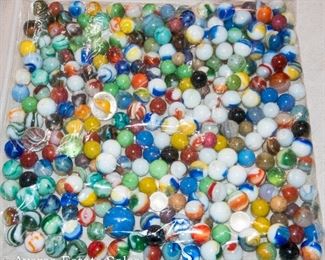 Large BAG of Vintage Marbles