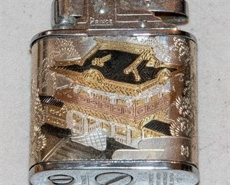 Vintage Asian motif Cigarette Lighter