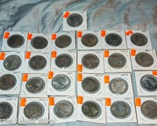 Morgan and Peace Silver Dollars