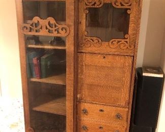 $750.00 (was 1,500.00) Librarian's secretary / bookcase... The most beautiful antique I have! Absolutely stunning!!!