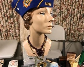 Mannequin Head And Jadite Tray Are Not For Sale