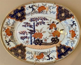Staffordshire platter by Davenport....pattern 135 circa 1820.