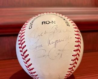 ...additional signatures on baseball.