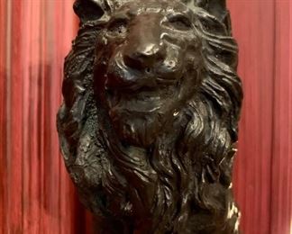 Cast Lion statuary