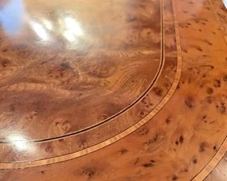 Closeup of coffee table top