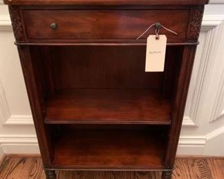 Theodore Alexander low bookcase measures W 24 x D 10¾ x H 36.