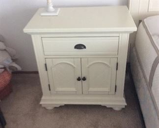 Bedside table with doors and drawer