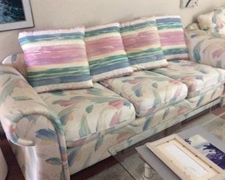 Floral sofa