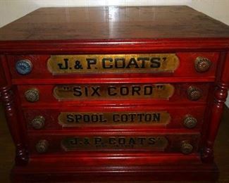 J & P Coats Spool Cabinet
