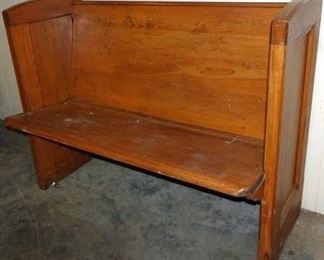 Wooden Church Pew