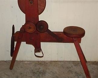 Wooden Rope Maker In Old Red