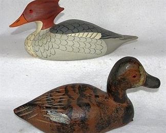 Collection of Wooden Duck Decoys