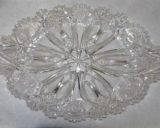 Brilliant Cut Glass Ice Cream Tray