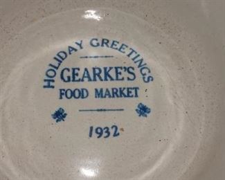 Advertising Stoneware Butter Crock
