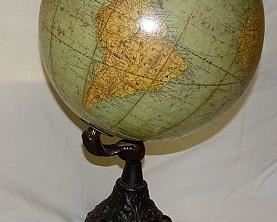 Vintage Globe W/ Cast Iron Claw Feet