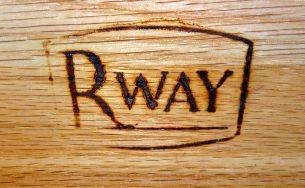R-Way Walnut Mid-Century Modern 2 Piece Credenza/Sideboard