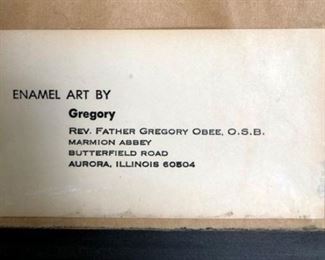 Enamel Art By Gregory, Rev. Father Gregory Obee