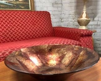 Decoupage Coffee Table Console Bowl