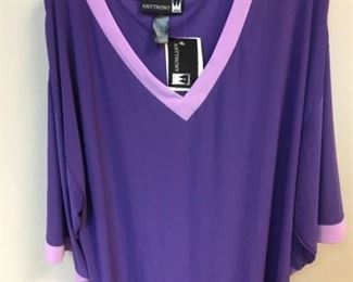 Two-tone purple top