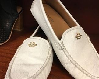 Beige Coach loafers - comfy too