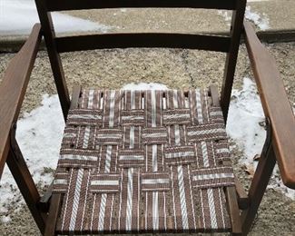 Love this chair mid century folding chair...take it to Presque Isle this Summer!