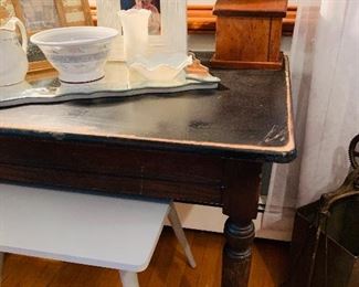 Antique Farm Table $150 
Mid Century Lazy Susan Table $65