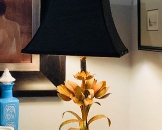 Antique Italian Toleware Lamp $50