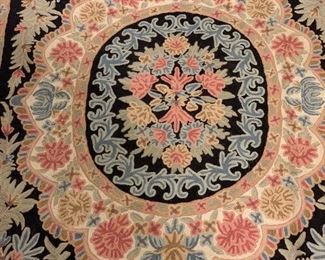 Wool Antique Needlepoint Rug 4’x6’ $125
