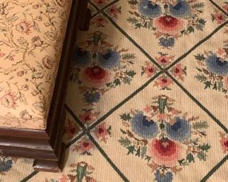 Wool Antique Needlepoint Rug 3’x5’ $85
