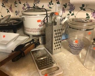 slow cooker, graters