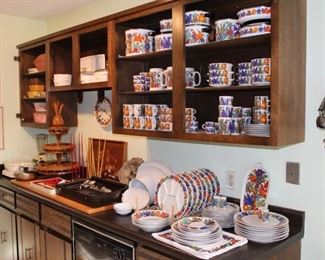 massive collection of vintage Villeroy & Boch "Acapulco" dinnerware