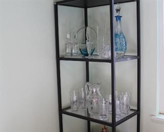 vintage beer steins, art glass, & crystal