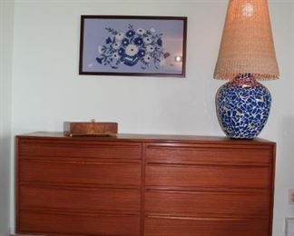 vintage teak dresser