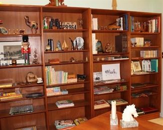(2) vintage Danish teak bookcases