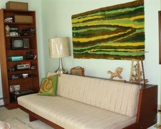 vintage Hans Wegner daybed with original upholstery