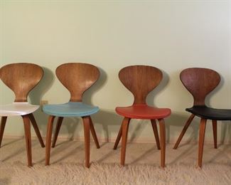 vintage Cherner Plycraft chairs (set of 4)