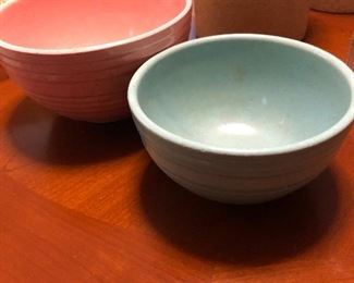 Pair of McCoy bowls