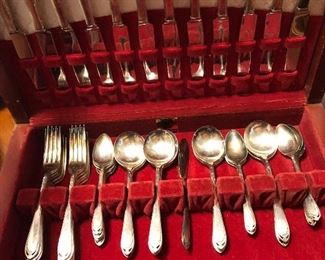 Silver Plate flatware set