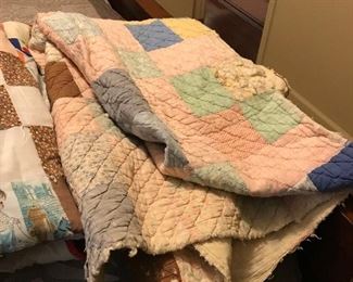 Hand stitched quilt