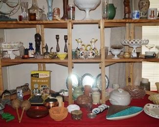 pottery, cameras, skates, Frankoma, vintage fan, décor, Hop A Long mug