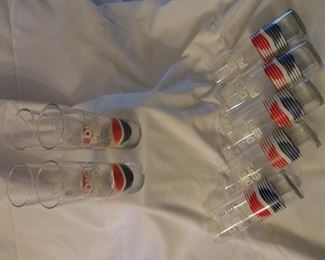 VintageDiet Pepsi Glasses