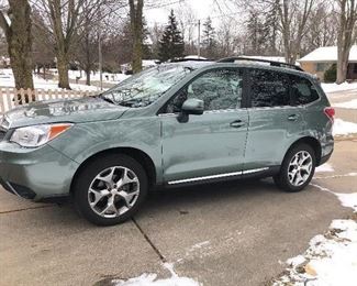 2015 Subaru Forester, 9,500 miles. Taking bids until 3pm Sunday.