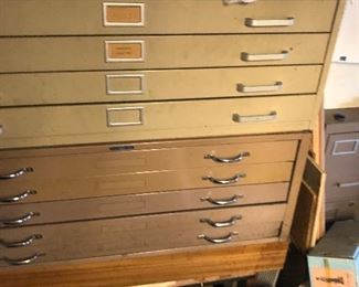 Vintage industrial art/ plans cabinet 
