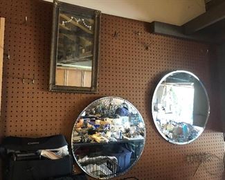 Antique beveled mirrors