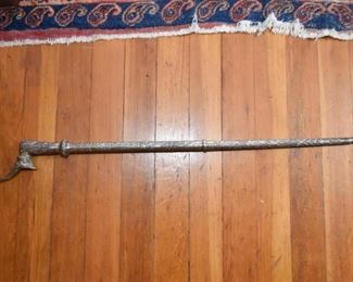 Vintage Metal Cane / Walking Stick