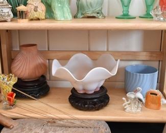 Pottery & Glassware, Asian Display Stands
