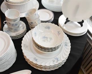 Blue & White Floral Dinnerware / Dishes